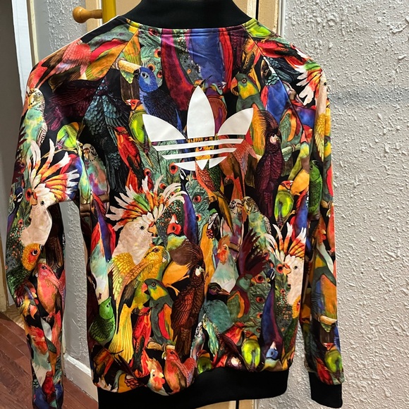 adidas Jackets & Blazers - Adidas Multicolor Tropical Print Jacket